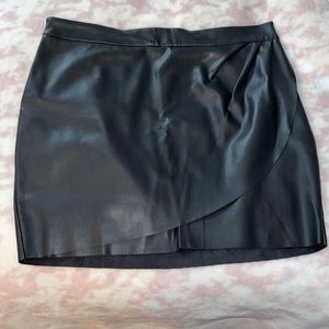 express faux leather skirt